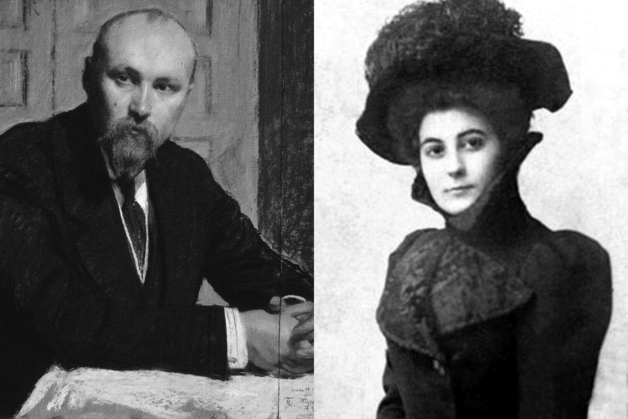 Portraits of Nicholas Roerich and Helena Roerich