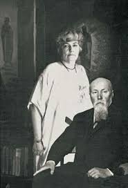 Helena and Nicholas Roerich together